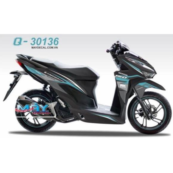Tem rời vario 150 dán xe đen