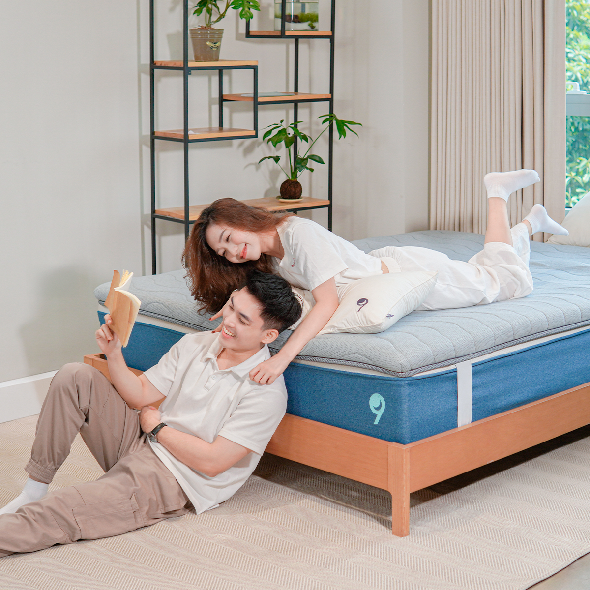 Nệm Trải Sàn Cao Cấp Foam Topper Mate Ru9 - Màu Xám | Lớp Foam Nâng Đỡ | 5 Kích Thước | 07 Ngày 1 Đổi 1