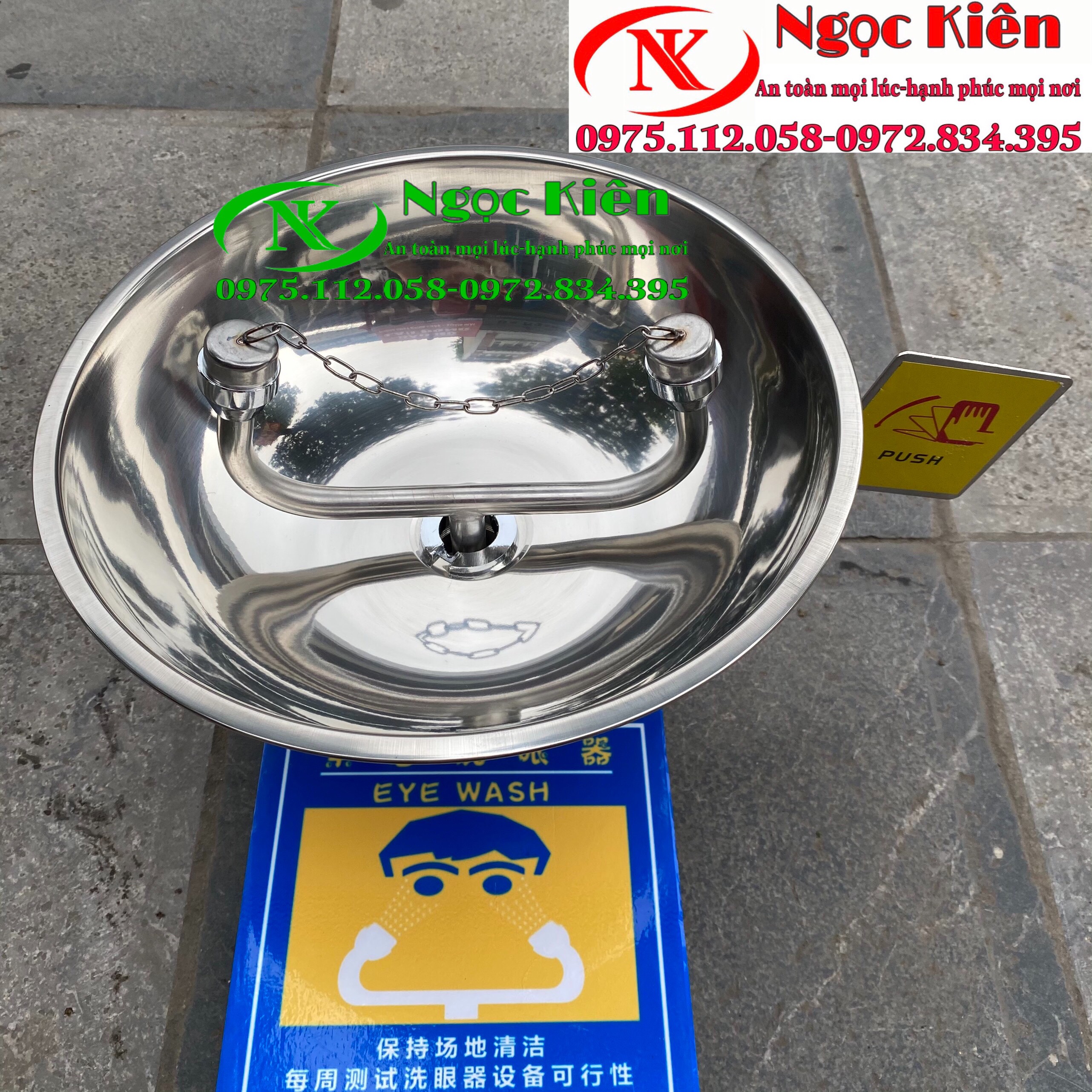 Bồn rửa mắt khẩn cấp để bàn