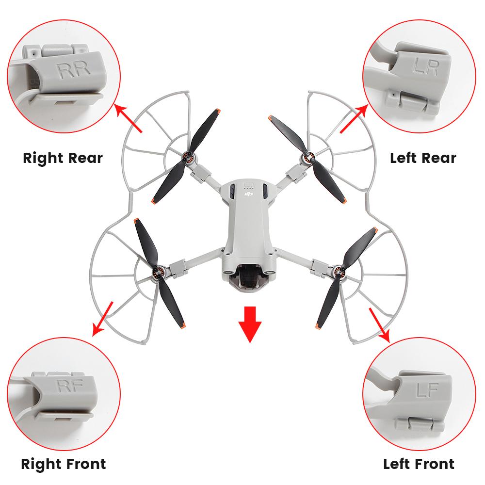 Guard Propellers cho Mini 3 Pro Prop Protective Wings Wings Ring Blade Protector cho DJI Mini 3 Pro Drone Phụ kiện