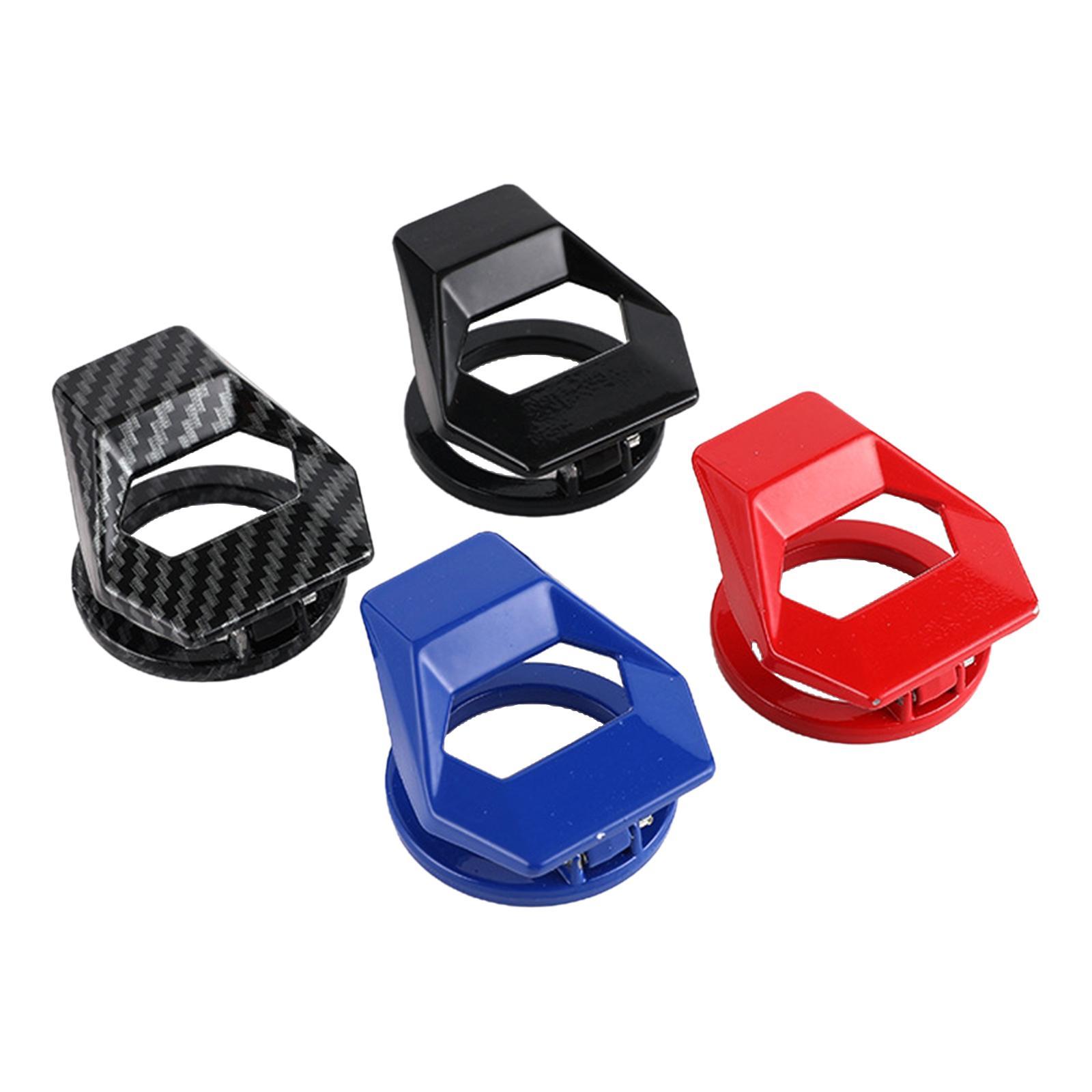 Car One Key Start Button Protective Cover, Made of High Quality Alloy Material Wear Resistant