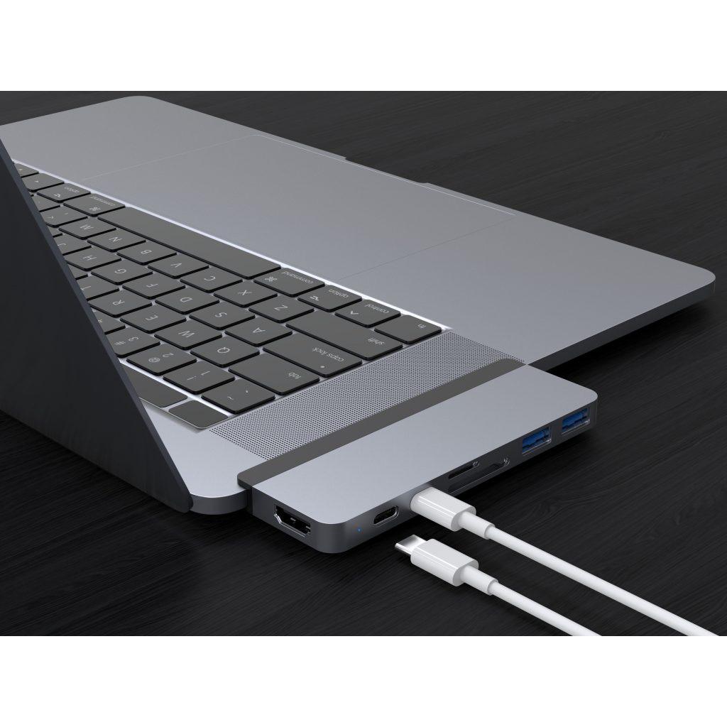 [HÀNG CHÍNH HÃNG] CỔNG CHUYỂN ĐỔI CHO MACBOOK/IPADPRO/LAPTOP/SMARTPHO HYPERDRIVE DUO 7-IN-2 HDMI 4K60HZ WITH CABLE USB-C