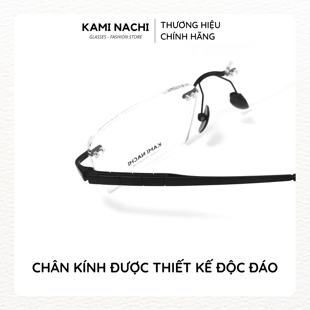 Gọng kính The Business Man phiên bản Big Boss size L chất liệu Titanium mạ Ion KAMI NACHI mã 91092
