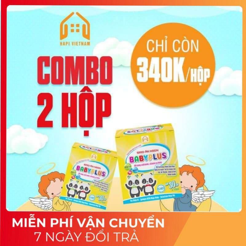 (COMBO 5 HỘP) SIRO ĂN NGỦ NGON BABYPLUS-GIÚP BÉ ĂN NGON NGỦ NGON CẢI THIỆN CÂN NẶNG-CẢI THIỆN TÁO BÓN-CẢI THIỆN GIẤC NGỦ