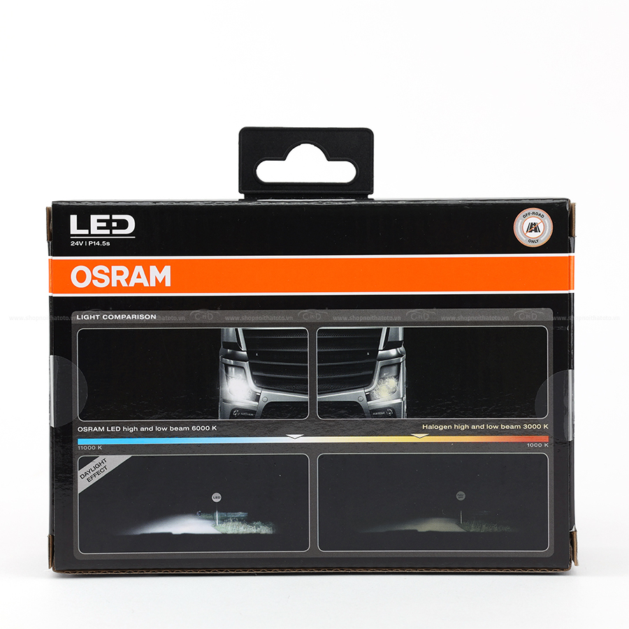 Combo 2 Bóng Đèn Led HLT OSRAM H1 64155DWS 24V 12W