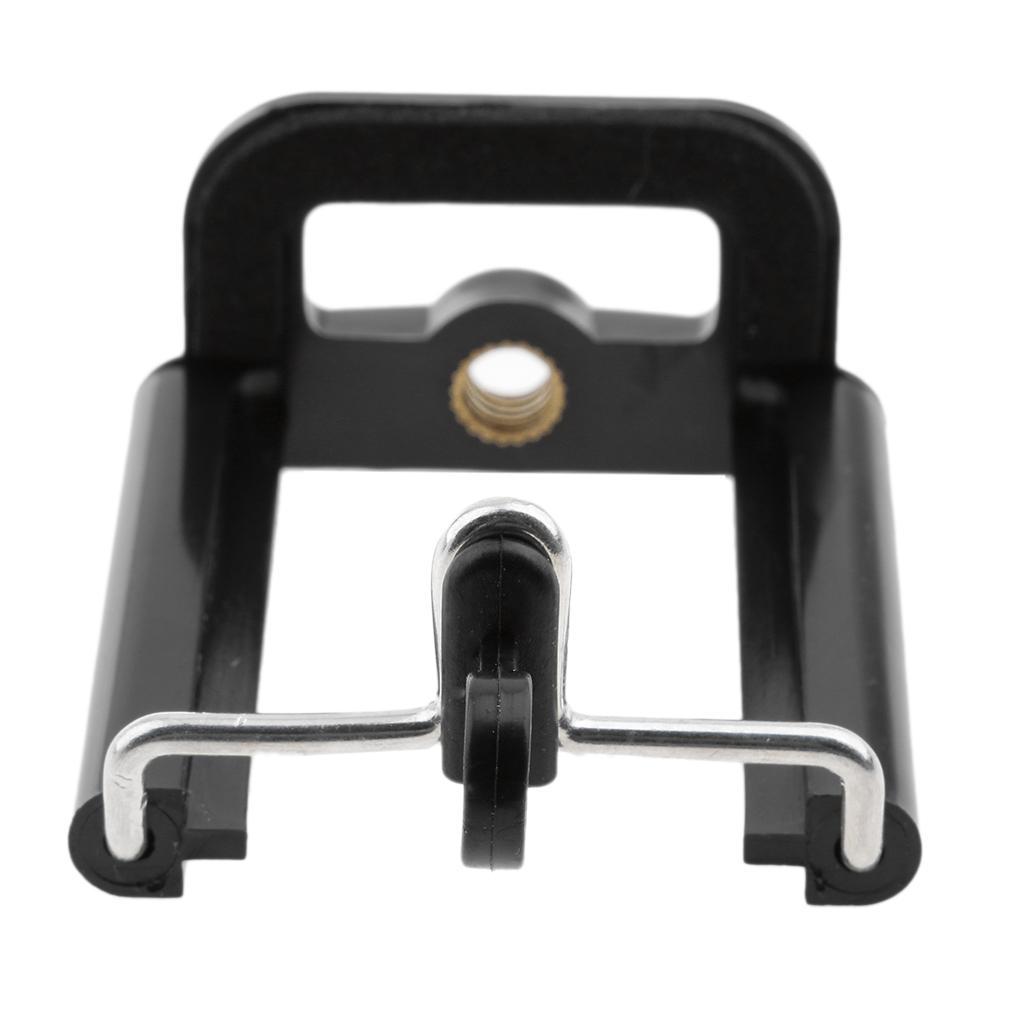2 Pieces Universal U-type Mobile Phone Holder Stand Clip Bracket U-type Tripod Selfie Mount Adapter for iPhone,for SAMSUNG,Huawei ect,Work on Tripods,Monopod,Selfie Sticks -Black