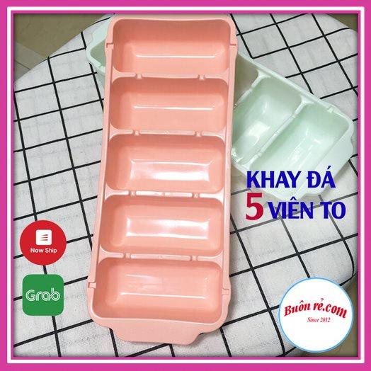 Khay làm đá 5 viên to nhựa dẻo VIỆT NHẬT PlASTIC (MS: 6928) - Buôn rẻ 01261