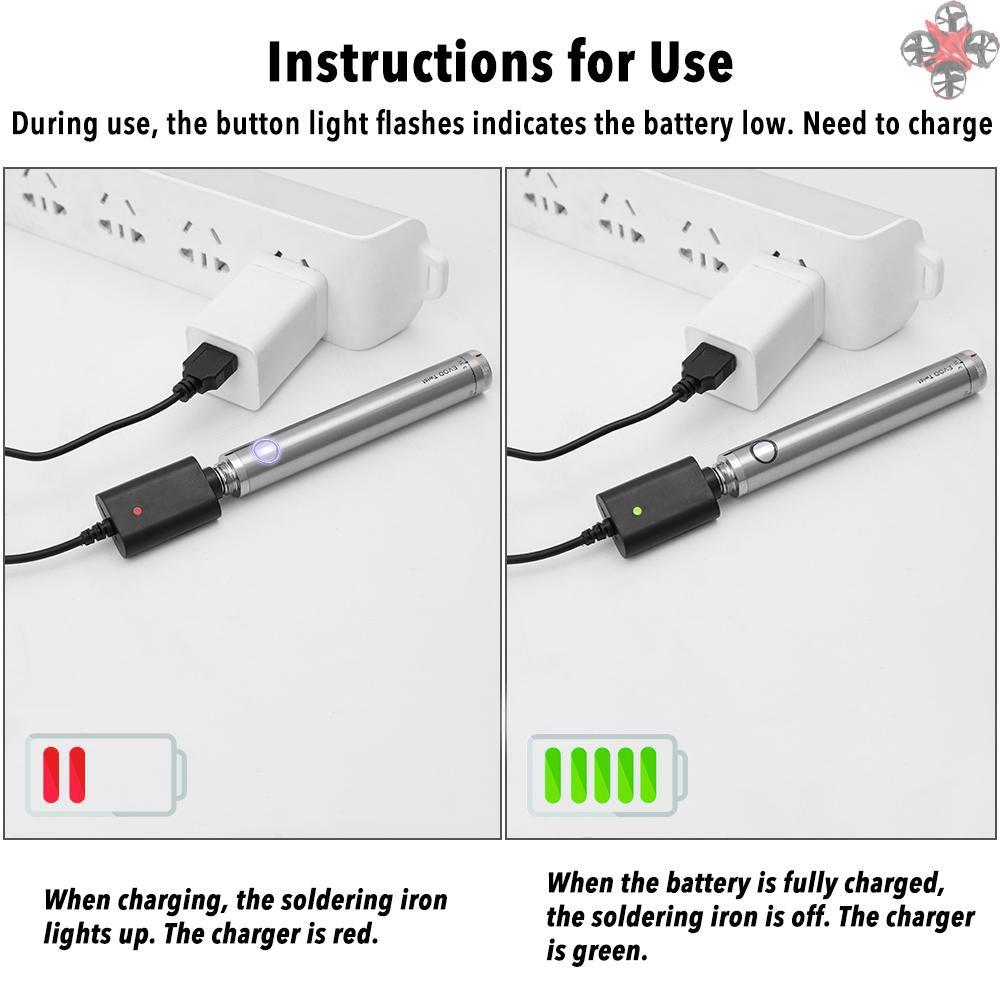 Soldering Iron Wireless Charging Soldering Iron Mini Portable Battery Soldering Iron with USB Welding Tools