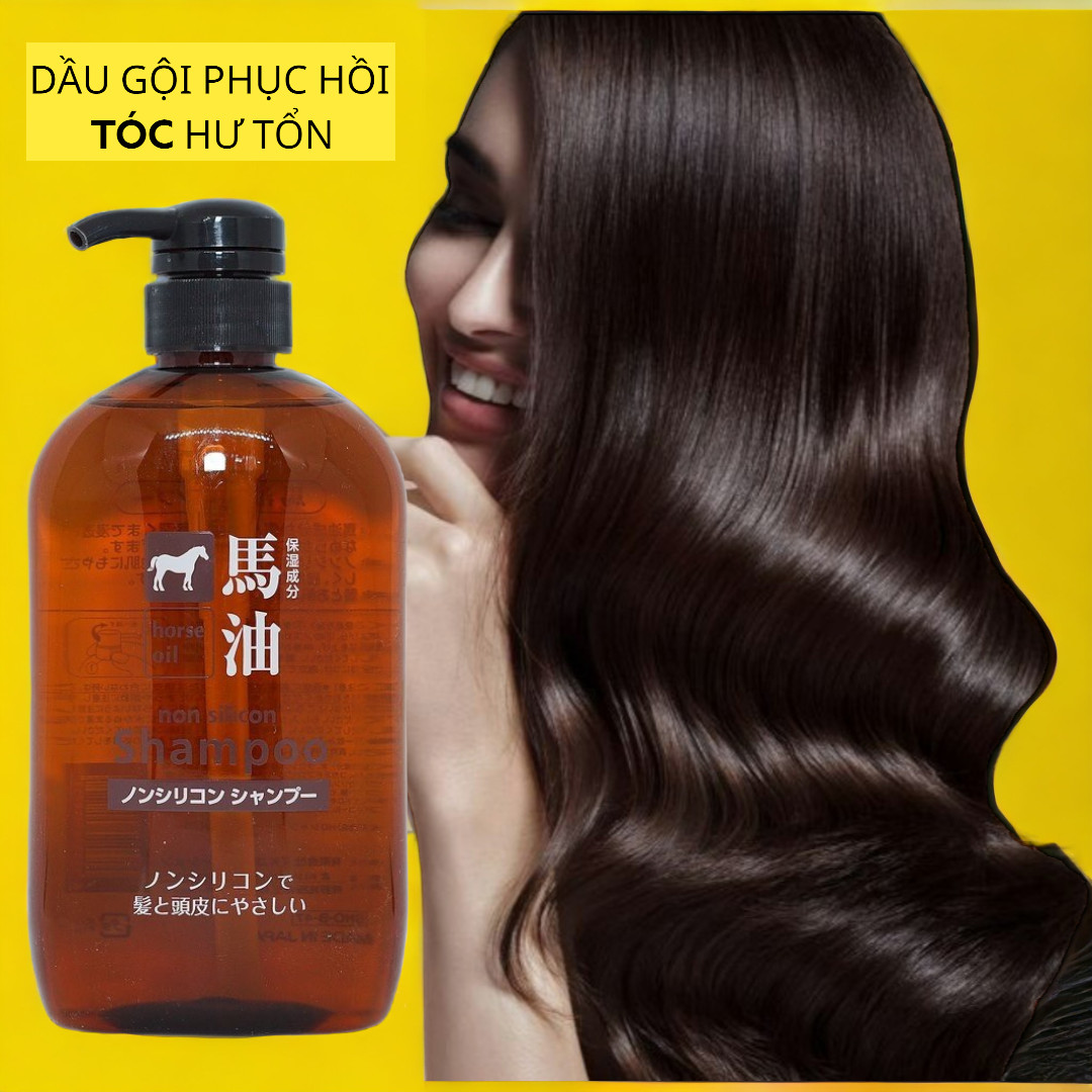 Dầu Gội Đầu Chiết Xuất Từ Dầu Ngựa Deve Cosme Station Horse Oil Shampoo