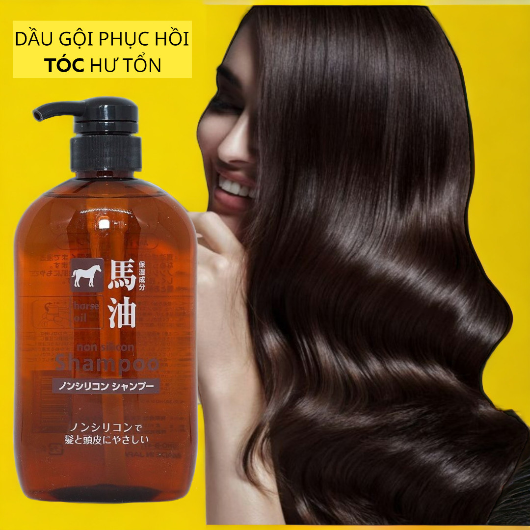 Dầu Gội Đầu Chiết Xuất Từ Dầu Ngựa Deve Cosme Station Horse Oil Shampoo ( 600mL)