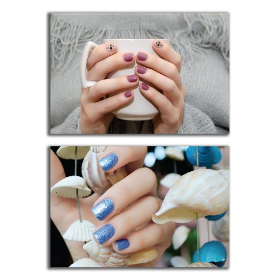 Tranh dán tường trang trí tiệm spa, nail, sơn móng