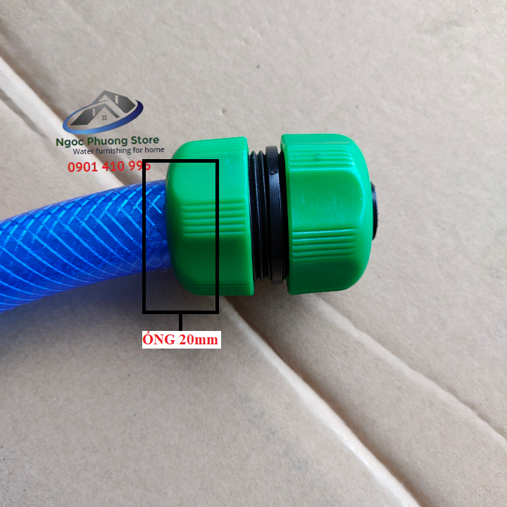 Cút nối nhanh hai đầu nối ống mềm làm vườn 18mm-21mm AQUAMATE ĐÀI LOAN W3250