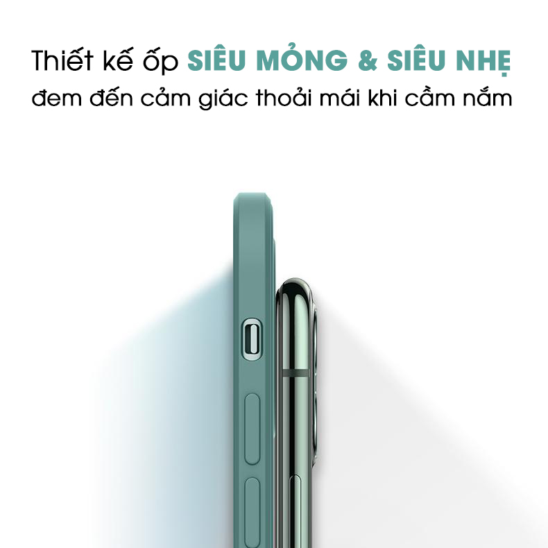 Ốp Lưng TPU Dẻo Viền Vuông Giả iPhone 12 Dành Cho iPhone 6,7,6 Plus,7Plus,X,Xr,Xs Max,11,11 Pro, 11 Pro Max- Hàng Chính Hãng