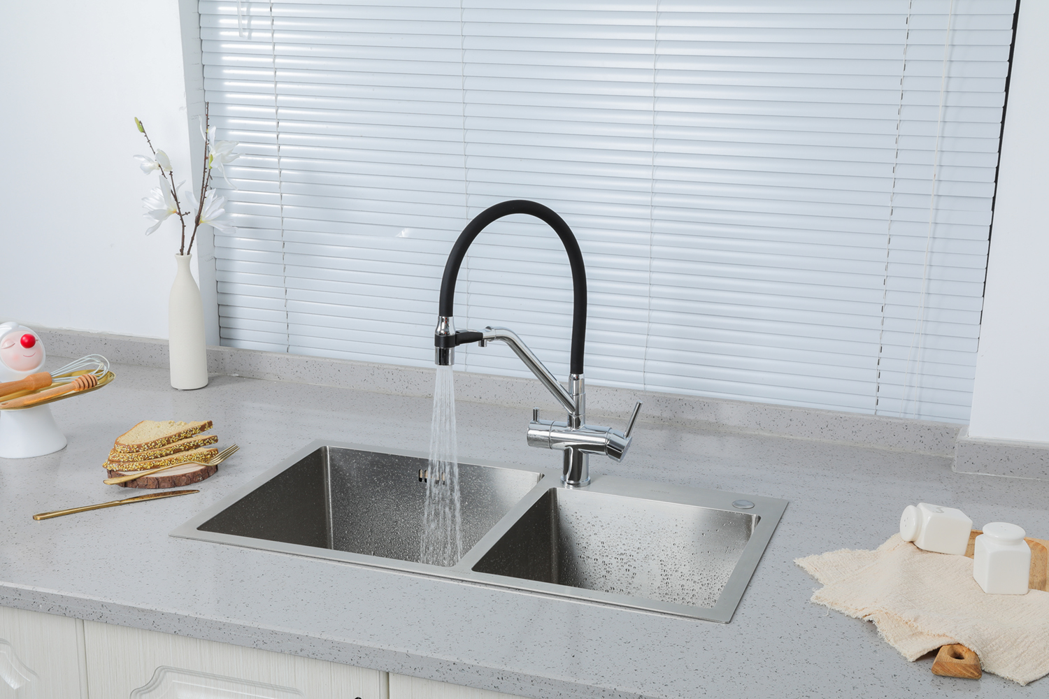 VÒI BẾP 3 ĐƯỜNG NƯỚC NGA CAO CẤP GAPPO G4398-80