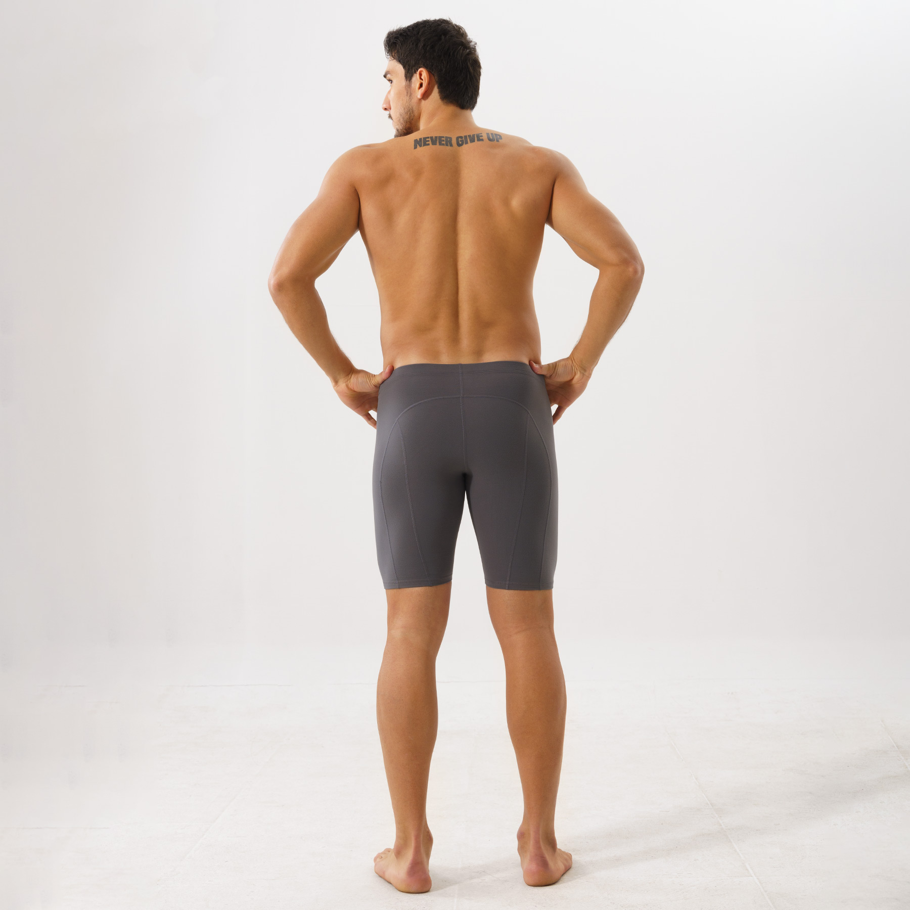 Quần leggings tập gym cho nam Hibi Sports M102 - Loại đùi có đường phối