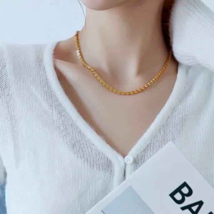 Dây chuyền titan không đen rỉ VC75 PT Jewelry & Accessories Chain Trang Sức Women Vòng Cổ Nữ