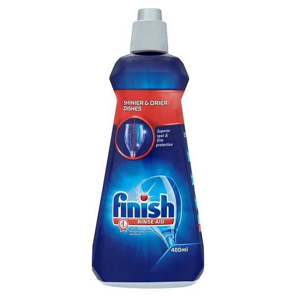 Nước làm bóng và khô chén, đĩa Finish Dishwasher Shine & Dry Regular 400ml PTT017391