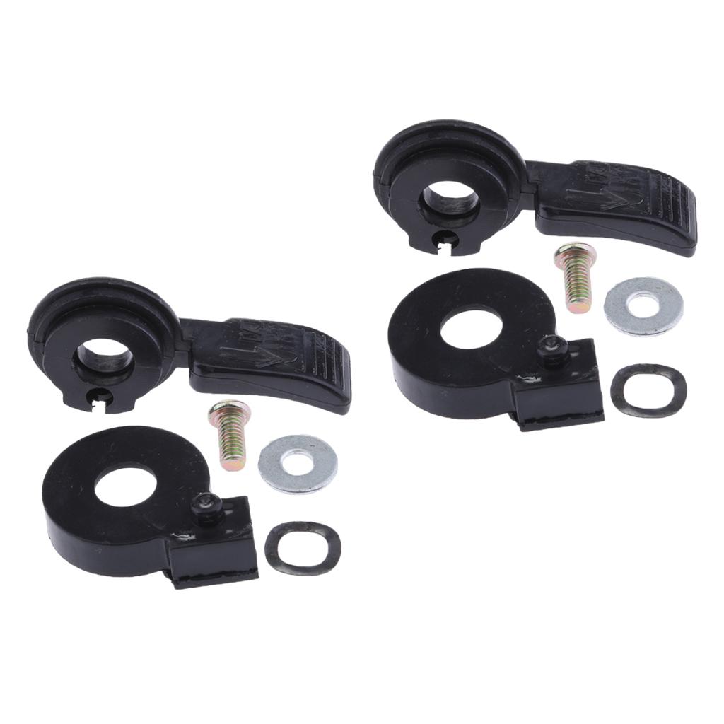 4Pcs Black Motorcycle Handlebar Switch Thumb Choke Lever for 110cc 125cc 250cc