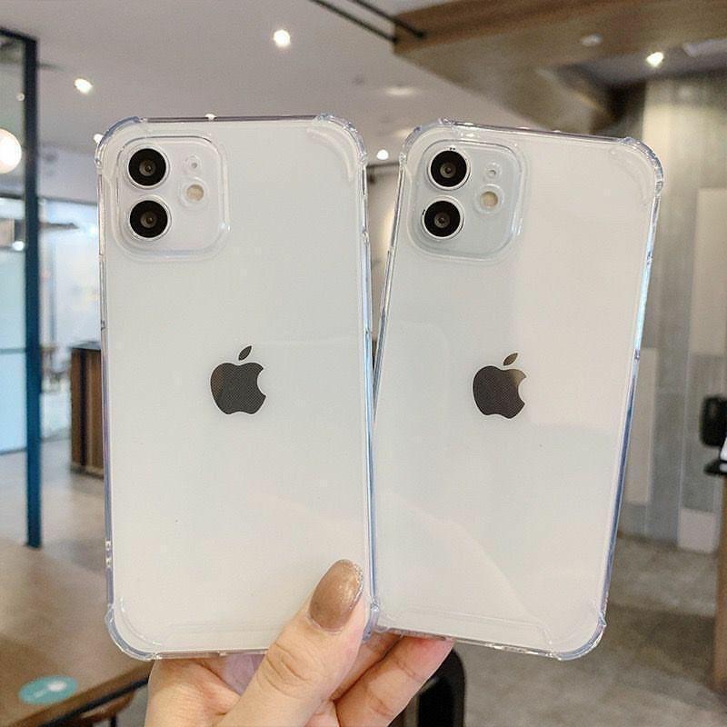 Ốp lưng mềm trong suốt chống sốc cho IPhone 6s 6 7 8 Plus XS Max XR X 11 pro max 12 mini 12 12 promax 13 13promax_b095