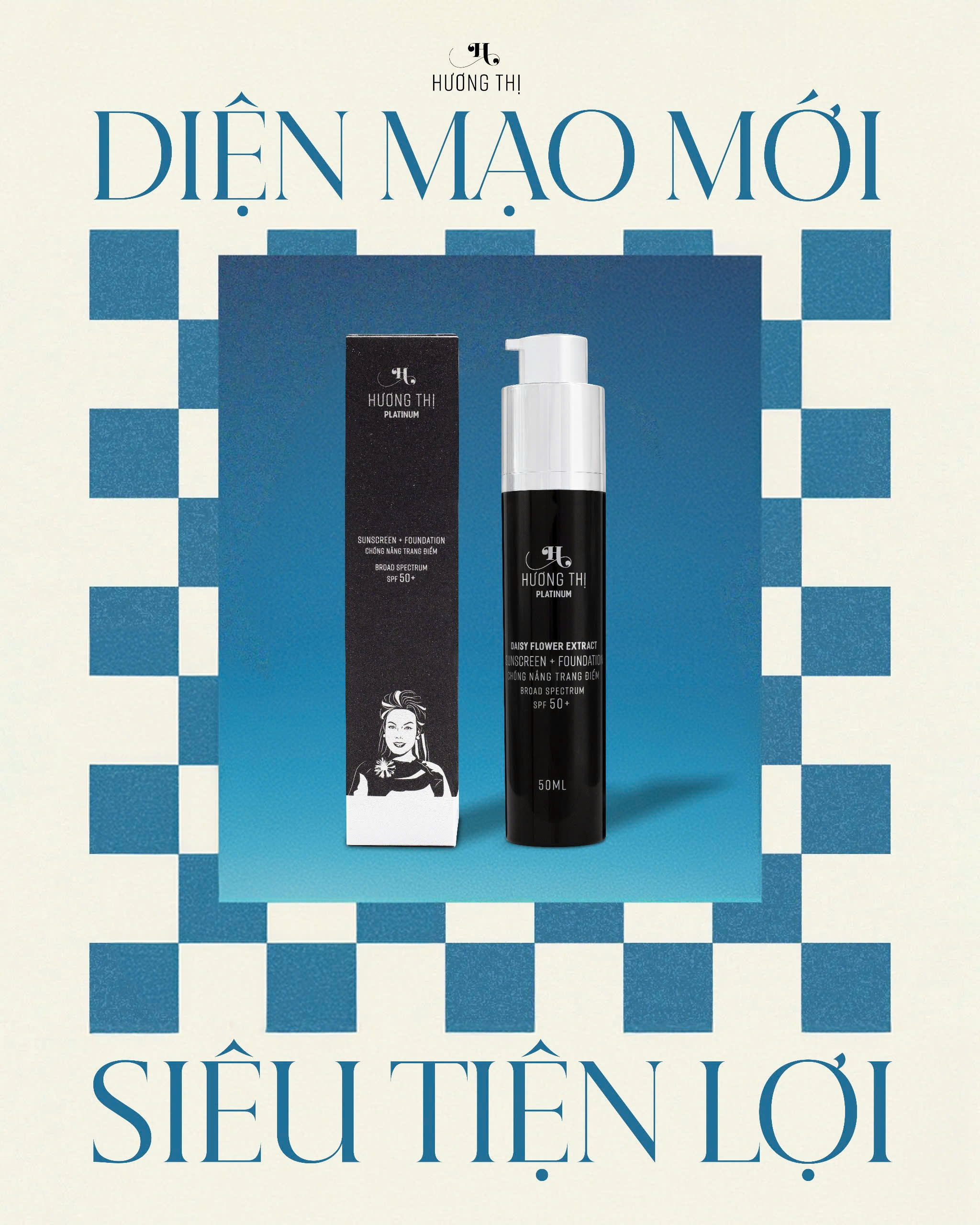 Kem Chống Nắng Trang Điểm Hương Thị 50ml
