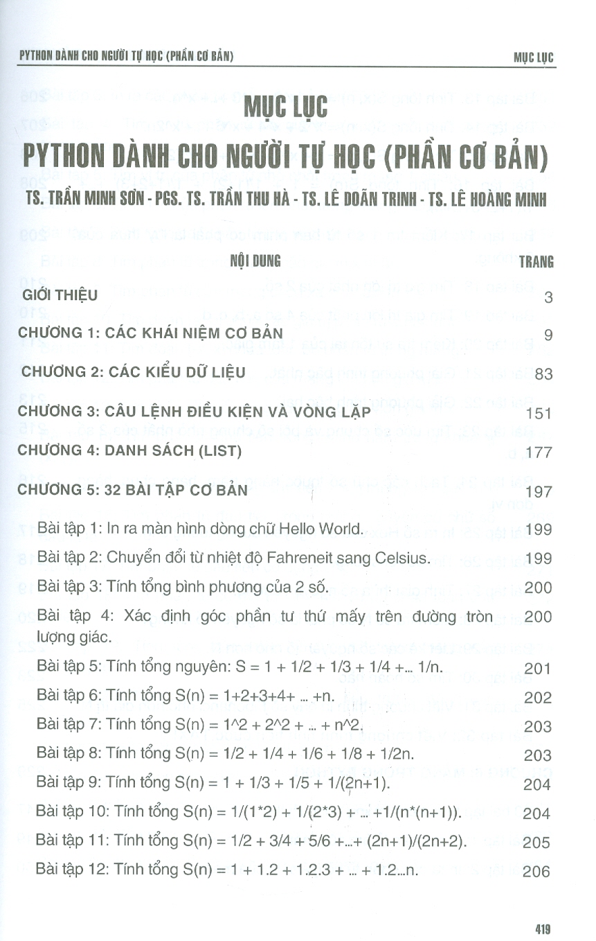 Python Cho Người Tự Học - Phần Cơ Bản