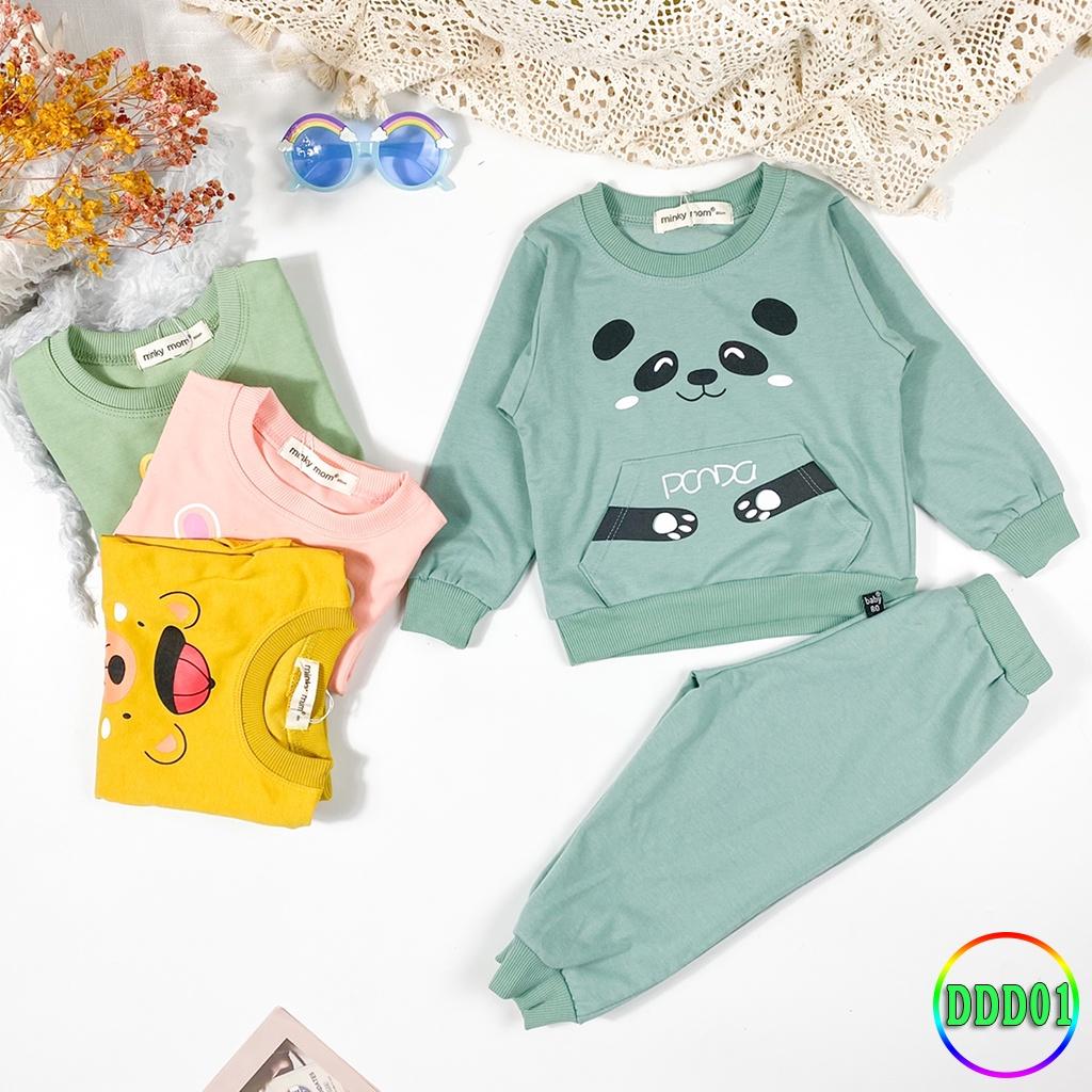 Bộ Dài Tay Cho Bé DDD01 Đồ Bộ Da Cá Cao Cấp Mềm Mịn Thoáng Mát Dễ Chịu, Thoải Mái Cho Bé