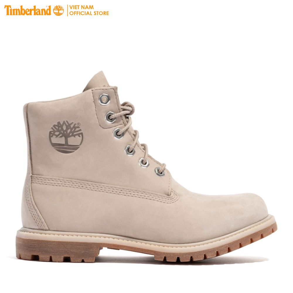 [Original] Timberland Giày Boot Nữ Paninara Collarless 6inch Waterproof Boot Light Taupe Nubuck TB0A44KUAI