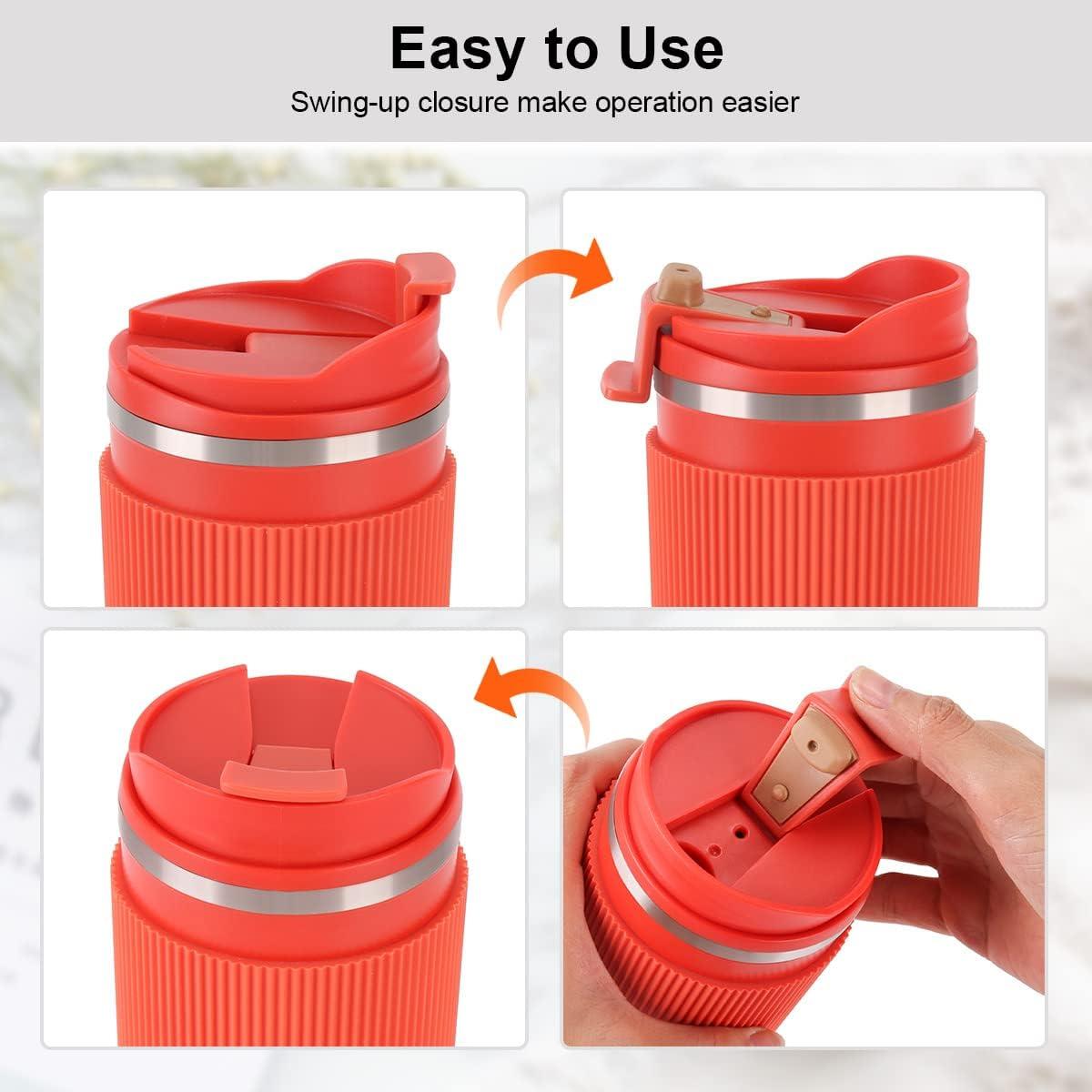 Cốc cà phê đẳng nhiệt, Minghaoyuan 500 ml cốc du lịch bằng thép không gỉ với nắp, cốc Cafe Insotherme cho cà phê, trà và bia