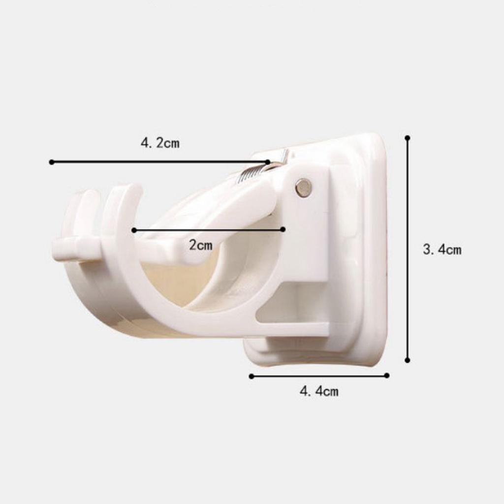 4/6/8/10xAdjustable Rod Bracket Holders wall Curtain Hanging Rod Clips