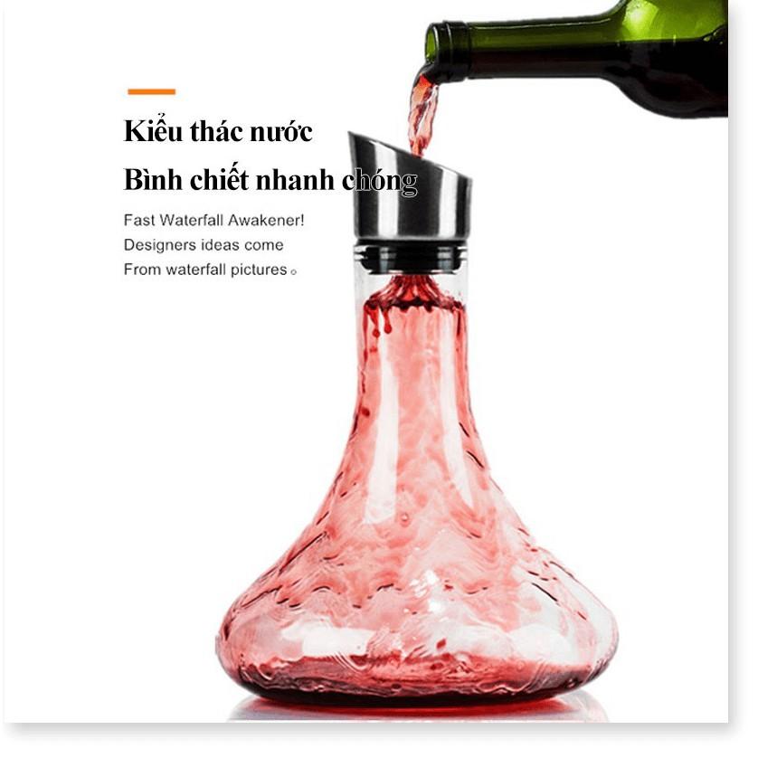 Bình chiết champagne đỏ kiểu thác