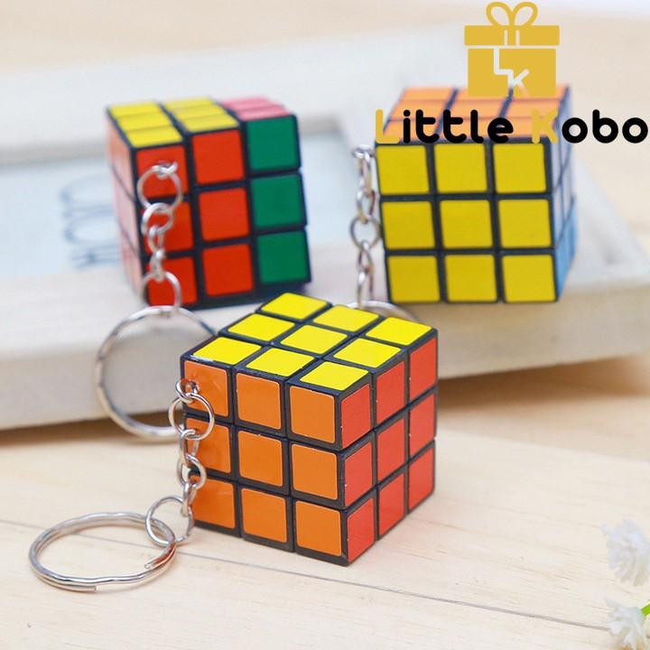 Móc Khóa Rubik 3x3 Xoay Được Khối Lập Phương Rubik 3 Tầng