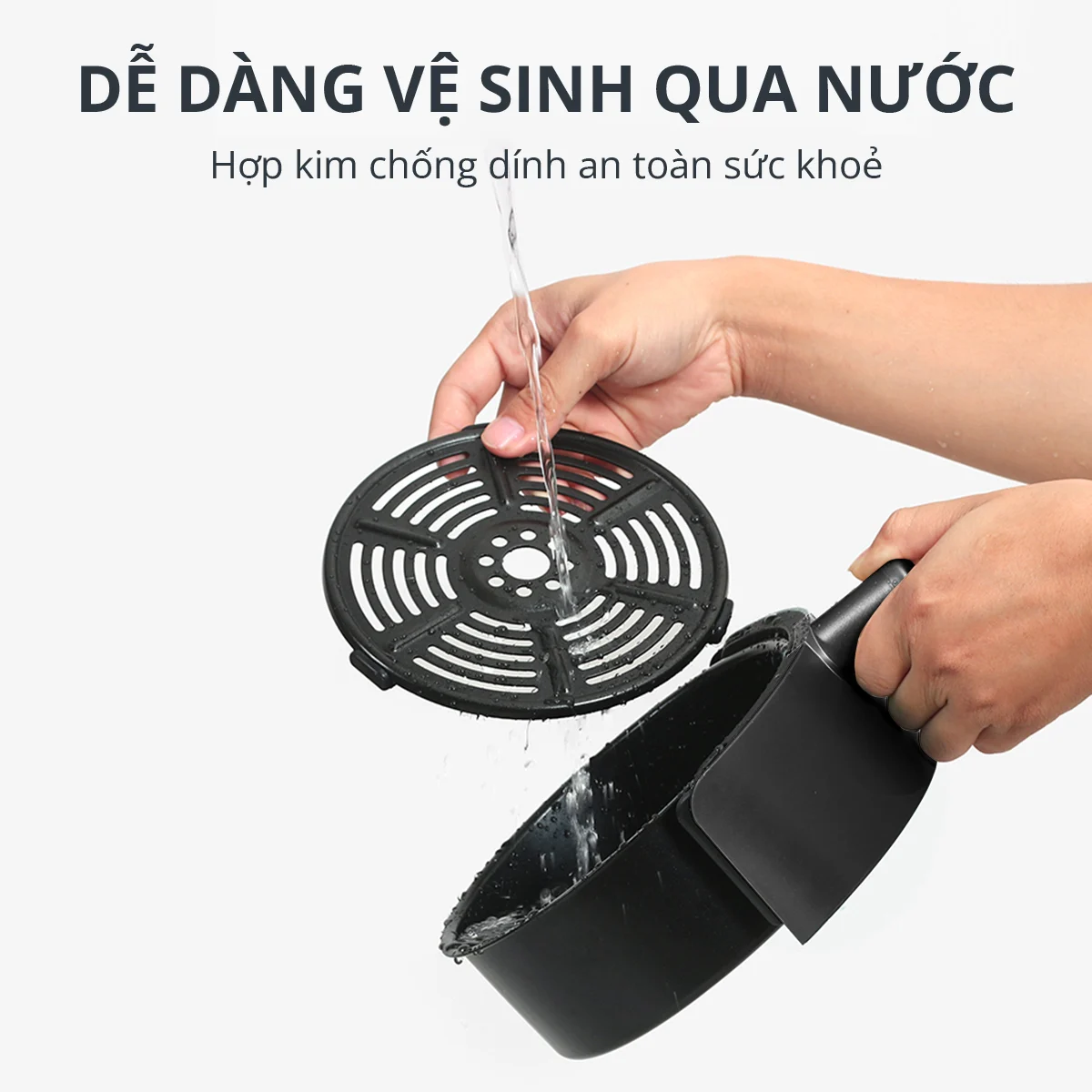 Nồi Chiên Không Dầu Mishio MK320 Dung Tích 3L (1.3L) - Hàng chính hãng