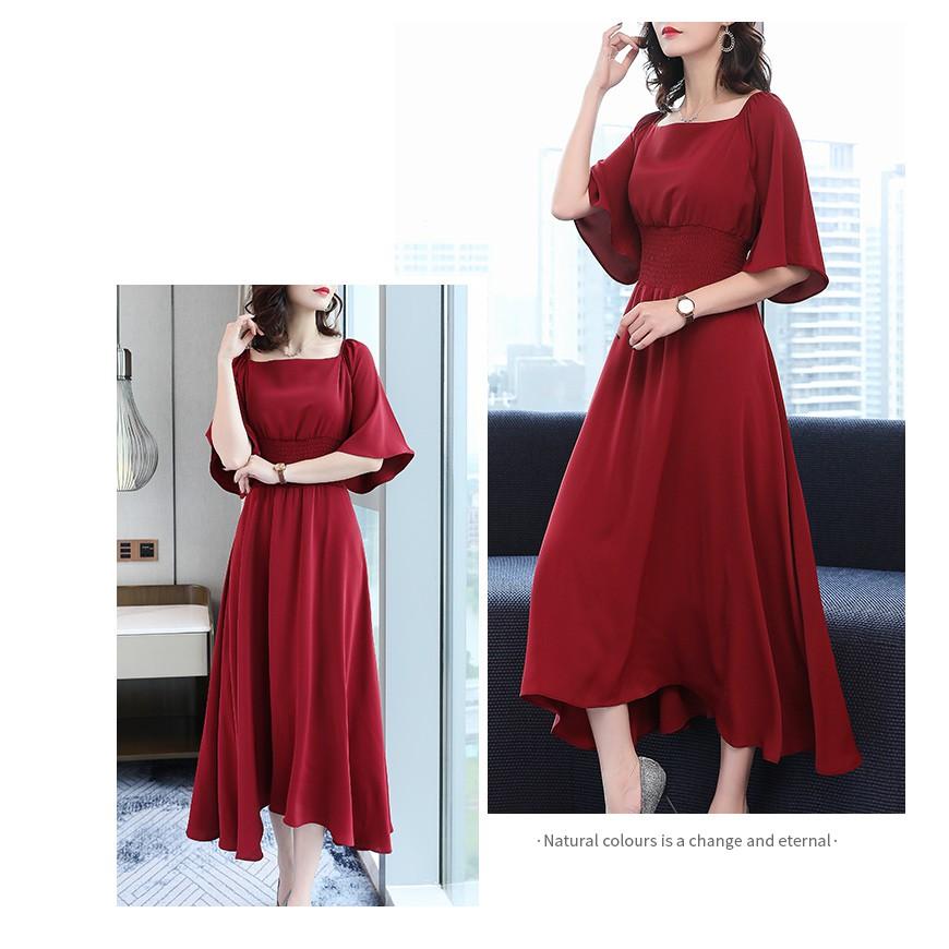 DRESS316-ĐẦM XÒE NHÚNG EO THIẾT KẾ S-6XL