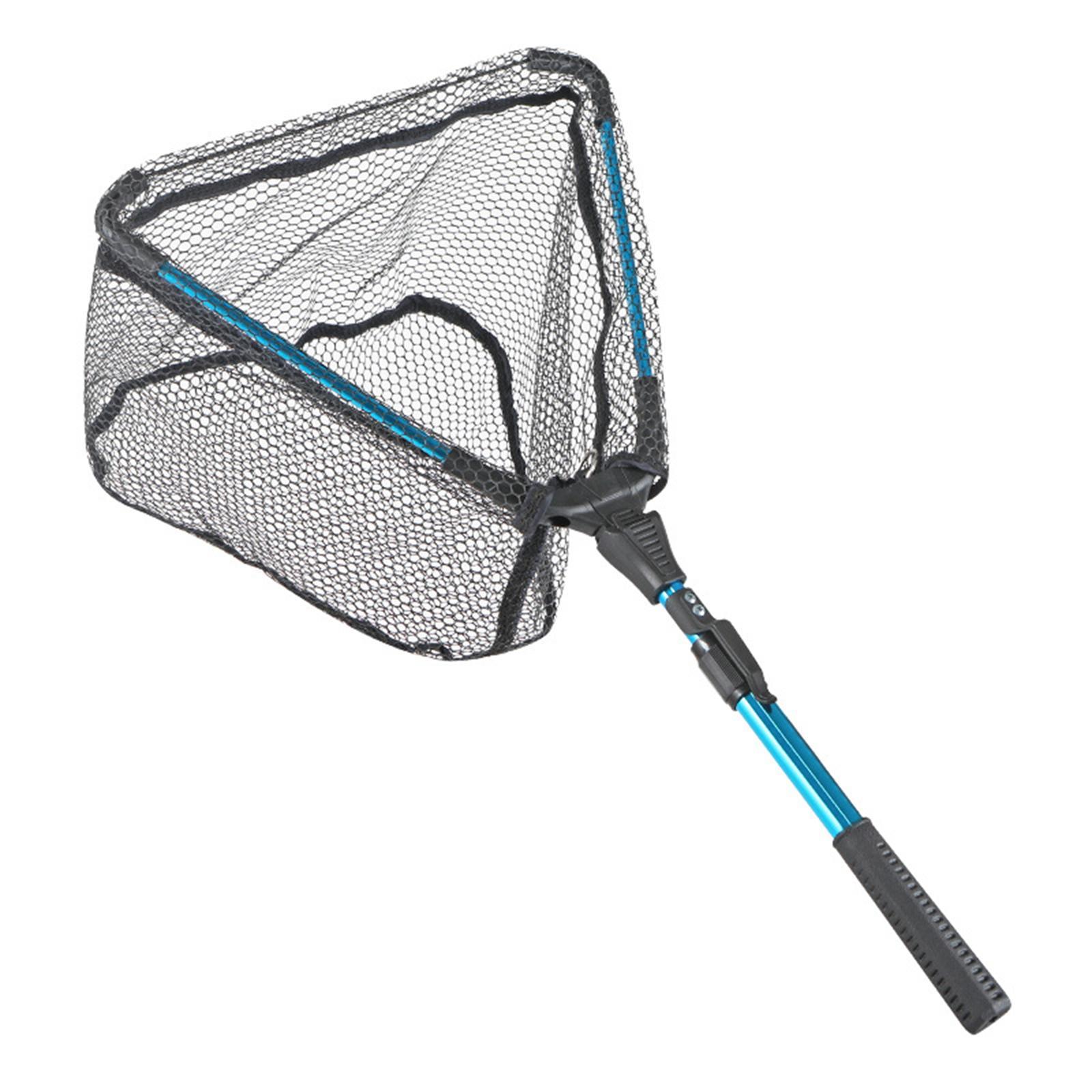 Fishing Mesh Net Fishing Accessories Lightweight Landing Net Fishing Collapsible Fish Net for Catfish Trout Freshwater Saltwater Sea Fishing