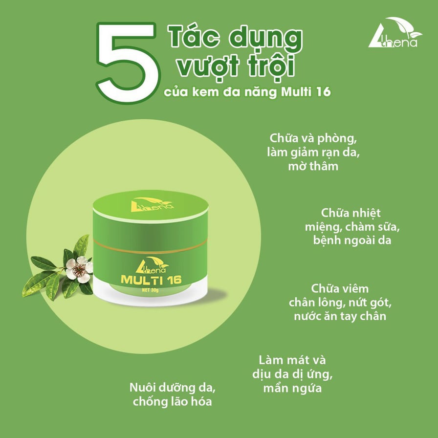 Kem Multi 16 Anthena hũ to 30g phòng và ngừa rạn da