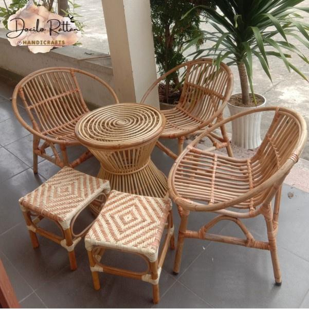 GHẾ SÒ MÂY TRE sơn tự nhiên Docilo Rattan chất lượng cao , cung cấp cho quán cafe nhà hàng khách sạn homestay