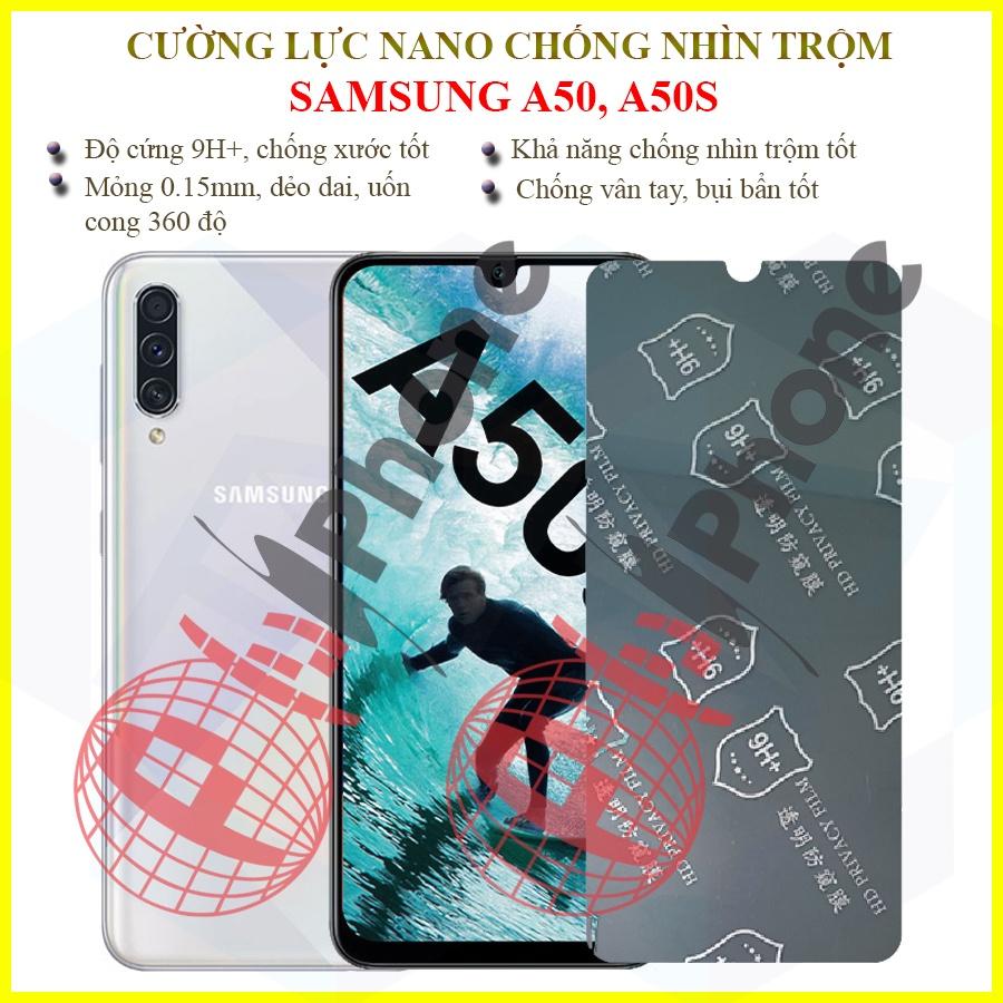 Dán chống nhìn trộm dành cho Samsung A50, A50s - Dán cường lực dẻo nano 9H+
