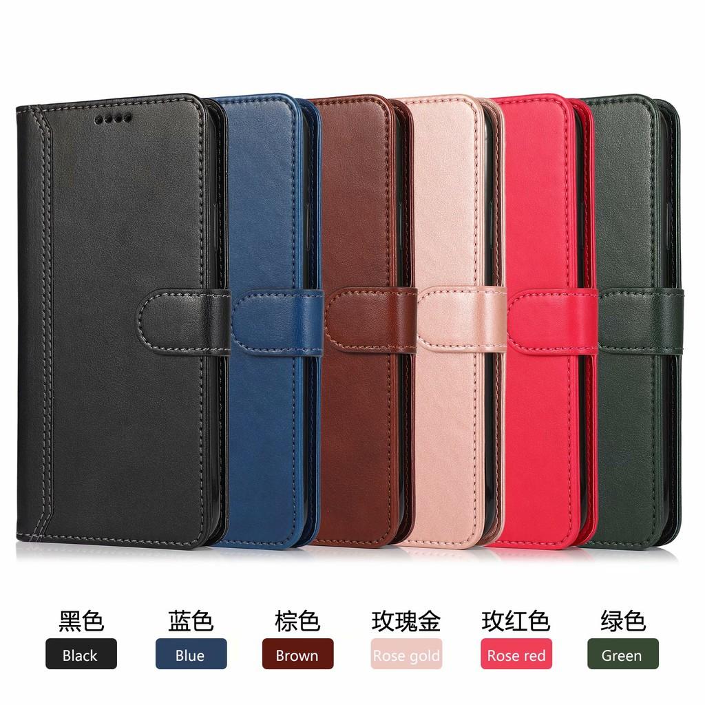 Ốp điện thoại dạng ví da lật có ngăn đựng thẻ mềm cho Samsung Galaxy Note10 Pro Note10+ Note9 S10 S9 Plus S10+ S9+ S10E