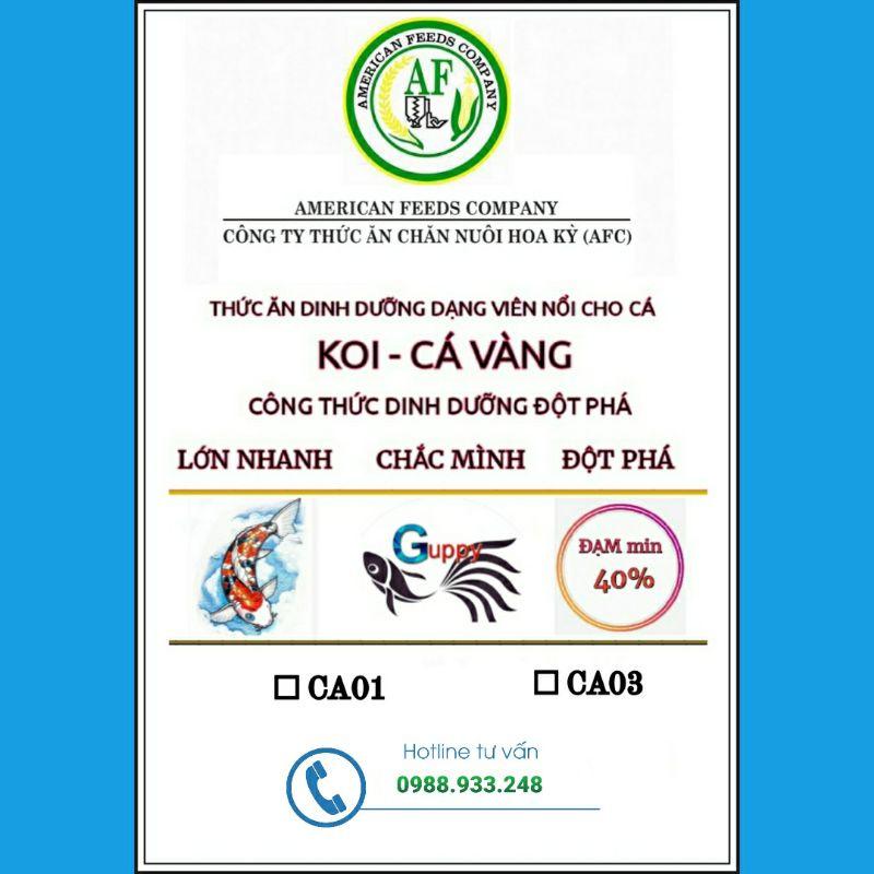 1KG Cám cá vàng, cá Koi AF CA01 tăng size nhanh lên màu mạnh