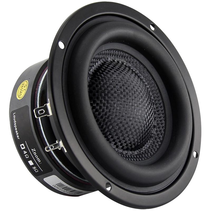 Loa phụ 4 inch 4 inch 4 8 ohm 50W Audio sửa đổi âm thanh Long Stroke Deep Bass Bookshelf Loa Color: 8Ohm