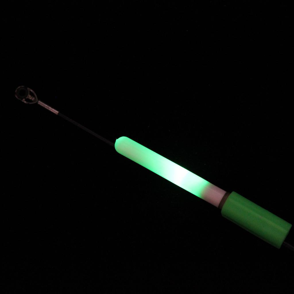 2 Pieces Fishing Rod Luminous Stick Light LED Removable Float Night Tackle