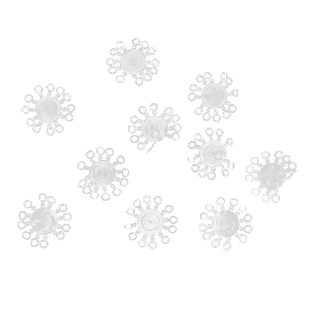 10pcs Clear Carp Coarse Fishing Pellet Boilies Bait Bands Terminal Tackle L