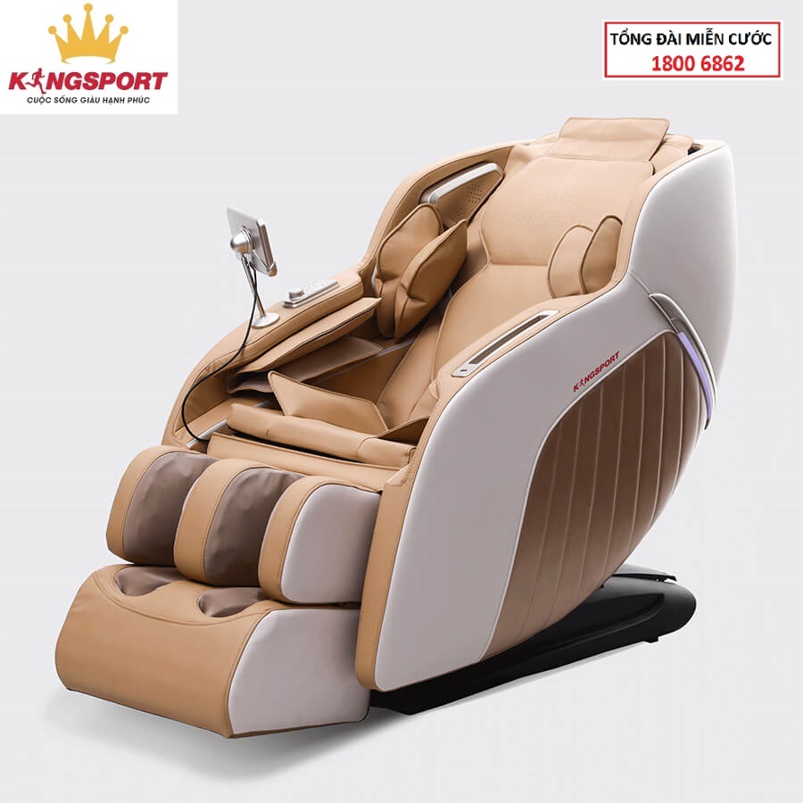 CHỈ GIAO MIỀN NAM | Ghế massage KINGSPORT G77 New màu sắc hiện đại, tích hợp điều khiển bằng giọng nói, khung ghế rộng rãi và thoải mái