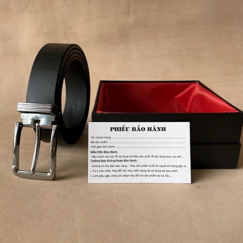 Thắt Lưng Nam Nữ Bản nhỏ 2.9cm,Dây Nịt học sinh Khoá kim da bò Nguyên Tấm Bảo Hành 12 tháng tặng hộp đựng sang Trọng