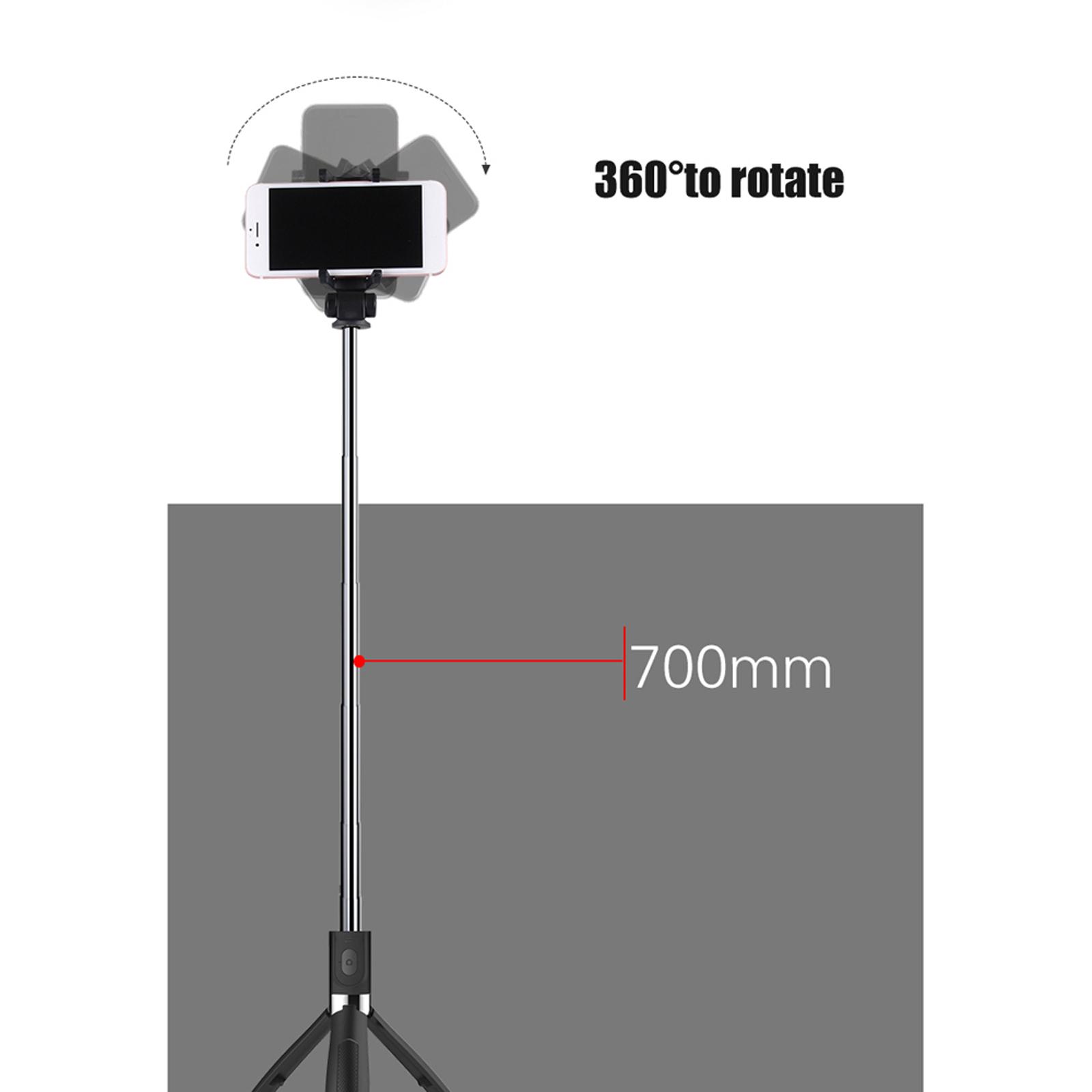 Gậy chụp ảnh tự sướng BT không dây đa chức năng cho điện thoại di động Giá ba chân cầm tay có thể gập lại,chân máy Mini có thể mở rộng