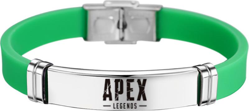 Vòng Tay Anh Hùng Bằng Cao Su Và Thép Không Gỉ Hot Game Apex Legends Mẫu Chữ