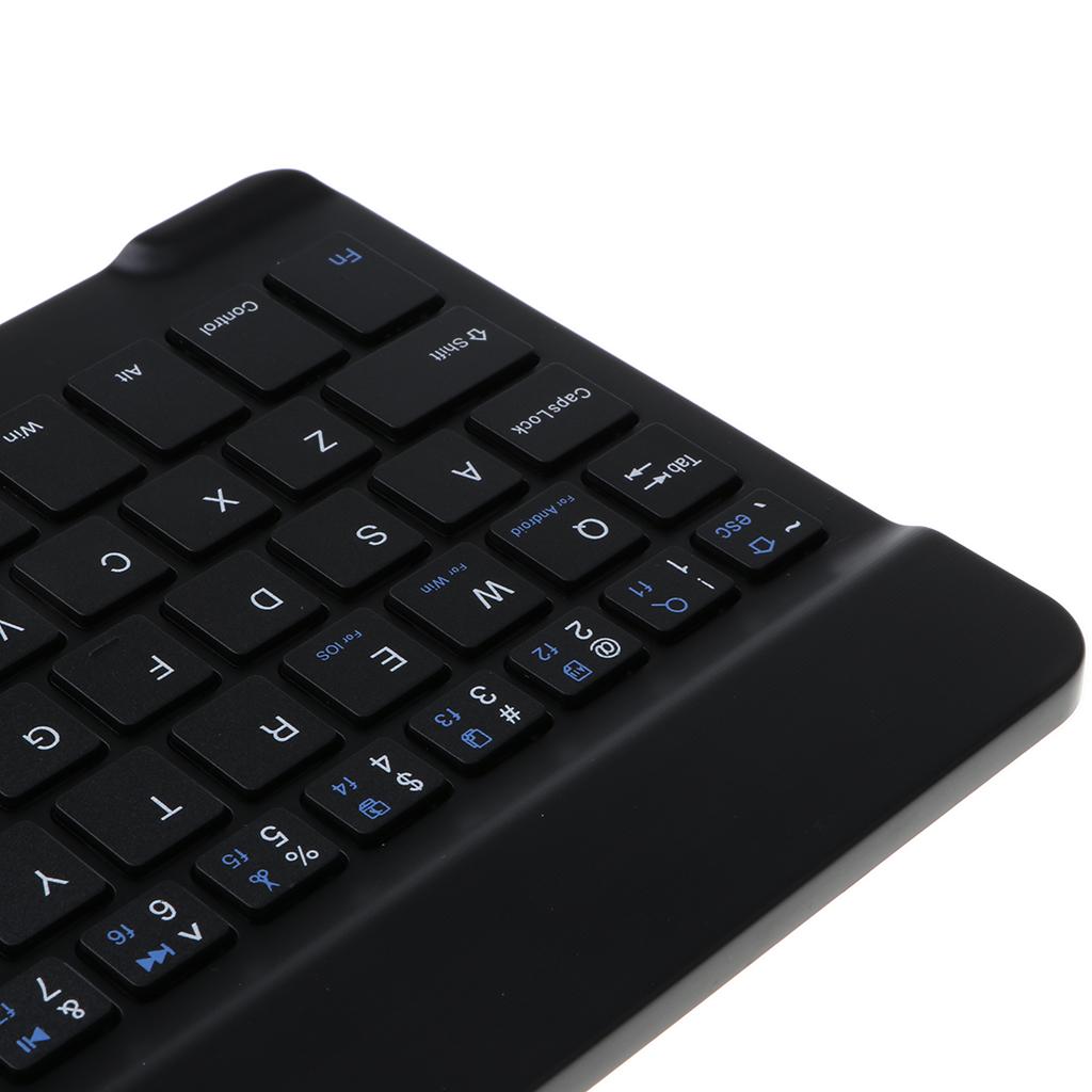 Ultra Slim Wireless Rechargable Keyboard For iOS/Android and Windows PC/Laptop/Notebook/MacBook/Samsung Galaxy Tablet/iPhone/for iPad