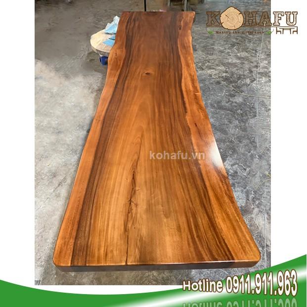 Bàn dài gỗ nguyên tấm/ Bàn phòng họp, hội trường, nhà hàng KL19016