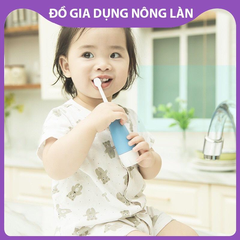 Bàn chải đánh răng điện cho bé NL Shop, bàn chải đánh răng tự động lông mềm