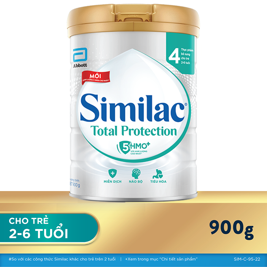 Sữa bột Similac Total Protection 4 cho trẻ 2-6 tuổi 900g